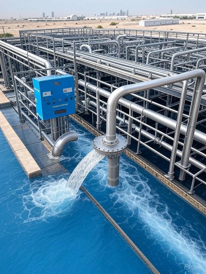 Sea Water RO Plant membrane system in Abu Dhabi industrial site