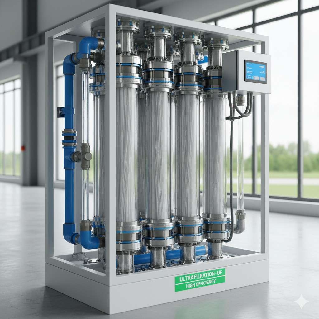 Ultrafiltration membrane module in UAE industrial plant