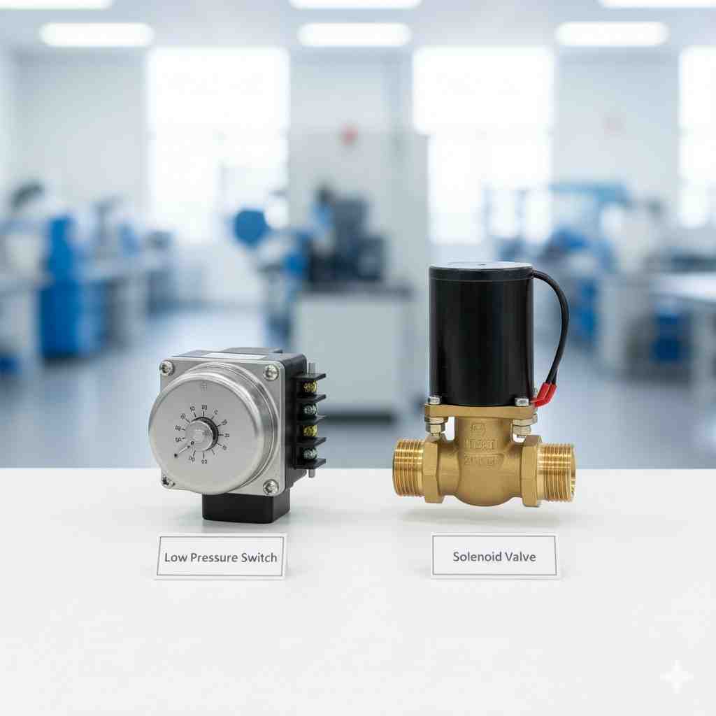 low pressure switch and solenoid