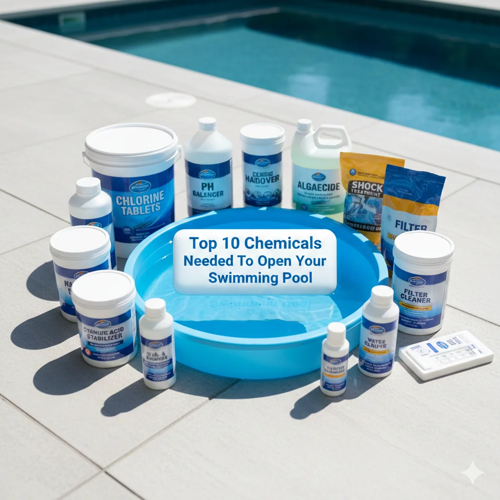 Top 10 Chemicals Needed To Open Your Swimming Pool
