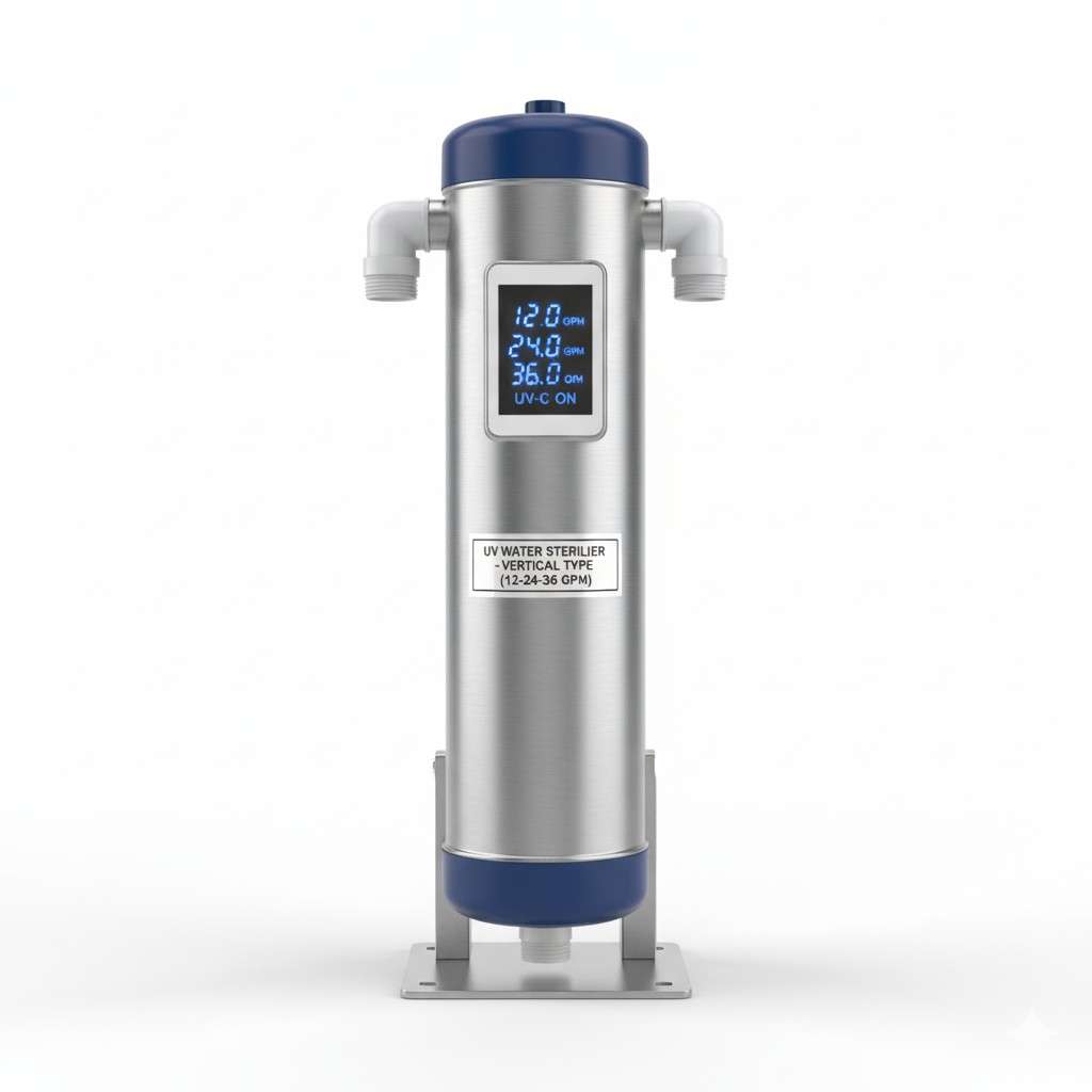 Ultraviolet-water-Sterilizer-Vertical-Type-(-12-24-36-GPM-)