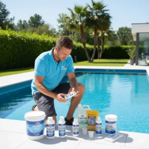pool open chemical kit with ph balancer