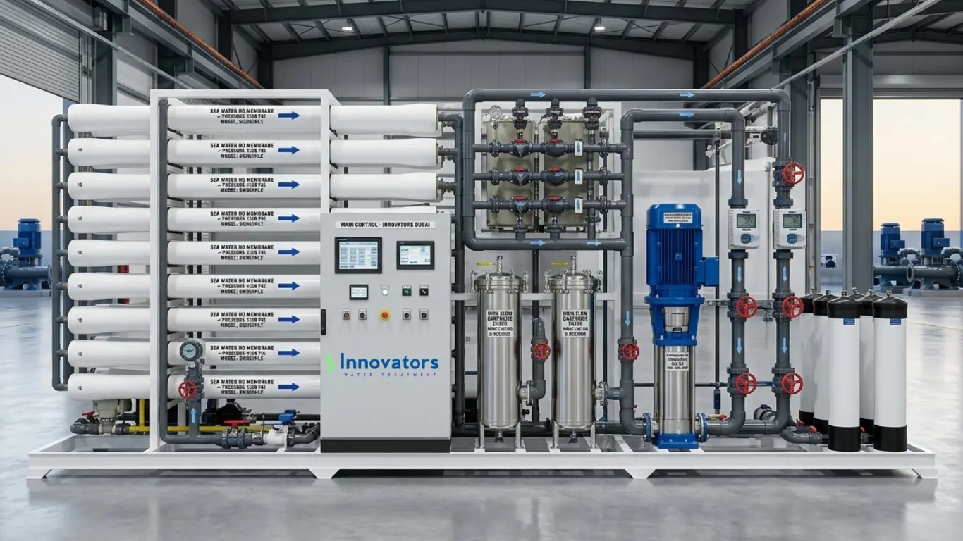 emergency use seawater desalination rapid deployment ro plant innovators dubai uae